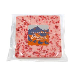 Grison Bergschokolade Weiss Erdbeere, 50g