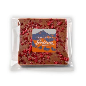 Grison Bergschokolade Himbeere, 50g